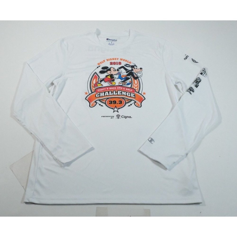 Run Disney Walt Disney World Goofys Race And A Half 2018  Athletic Shirt Size M